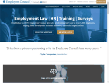 Tablet Screenshot of employerscouncil.org